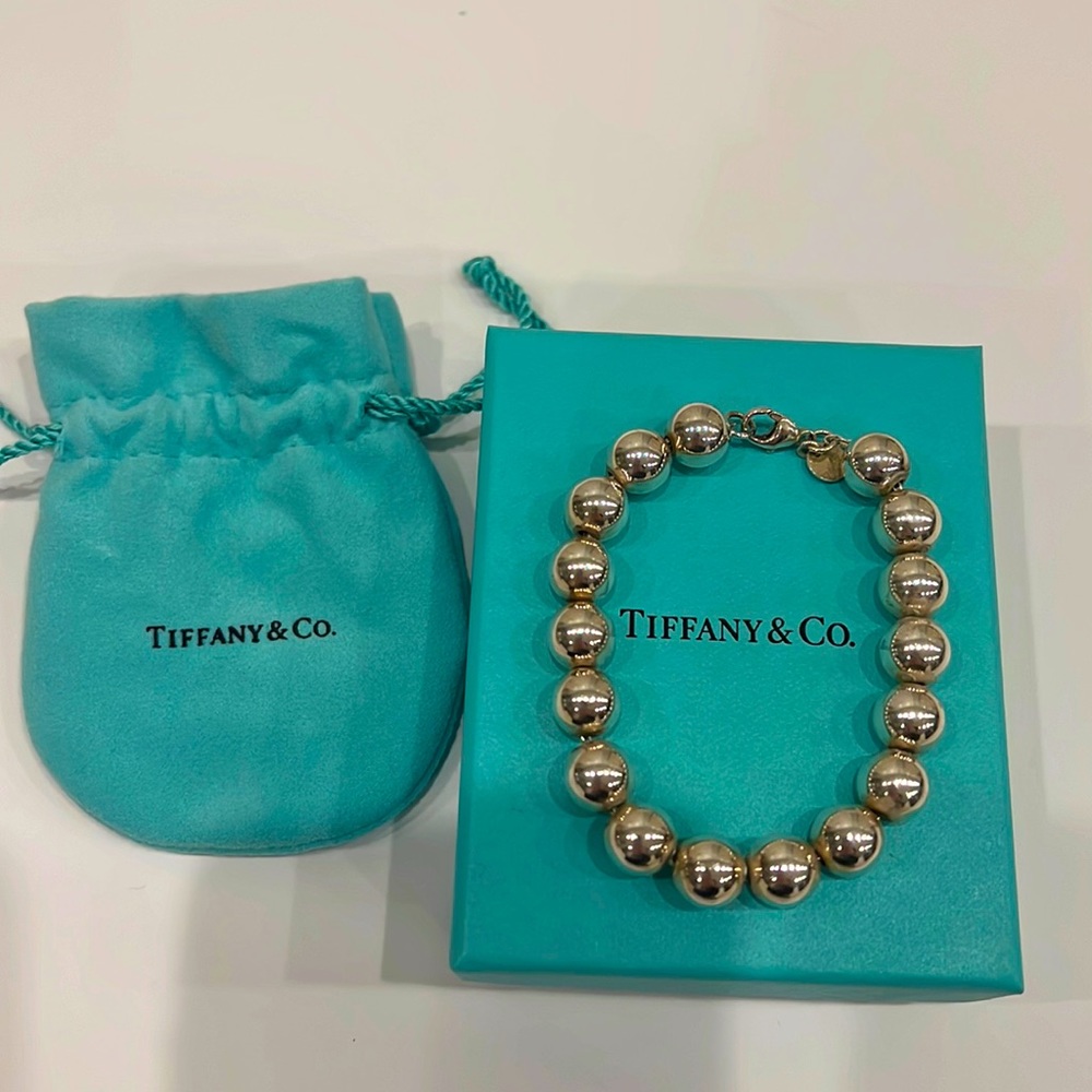 Tiffany hardware Ball Bracelet silver